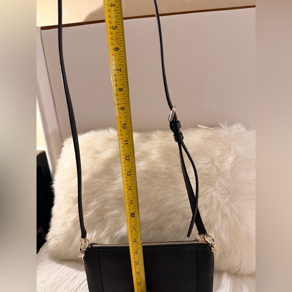 kate spade Lena Crossbody bag in Black Pebbled Leather with Gold Hardware - Picture 11 of 13